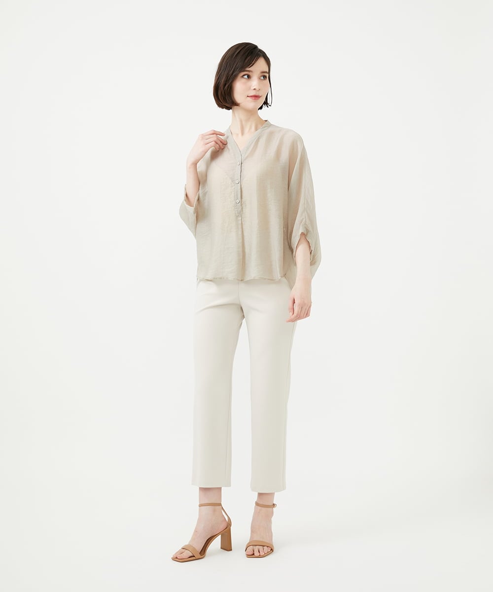 GBBAD36250 Sybilla(シビラ) ドルマンスリーブシアーブラウス ライトグレージュ