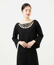 GBBAF82700 Sybilla(シビラ) ループテクニックブラウス（ブラック） ブラック