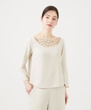 GBBAF92700 Sybilla(シビラ) ループテクニックブラウス（アイボリー） アイボリー