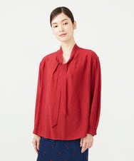 GBBAG51250 Sybilla(シビラ) レーヨンナイロンボウタイブラウス レッド