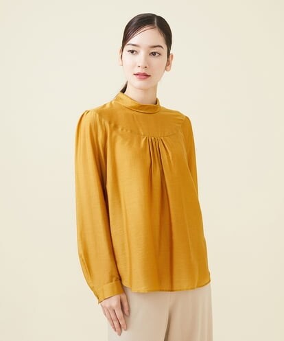 GBBAW02300  ロールカラーデザインブラウス