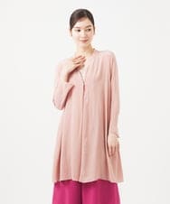 GBBEB07430 Sybilla(シビラ) Vネックロングブラウス ピンク