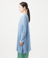 GBBEB07430 Sybilla(シビラ) Vネックロングブラウス ブルー