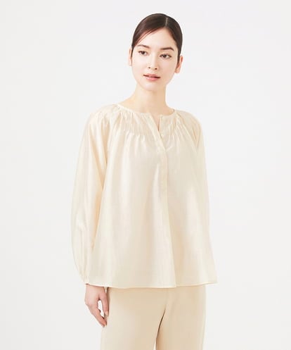GBBEB31270 Sybilla シアーピンタックブラウス