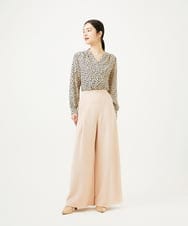 GBBEE03330 Sybilla(シビラ) ランダムドットプリントブラウス ブラック×ベージュ