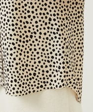 GBBEE03330 Sybilla(シビラ) ランダムドットプリントブラウス ベージュ×ブラック