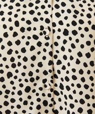 GBBEE03330 Sybilla(シビラ) ランダムドットプリントブラウス ベージュ×ブラック