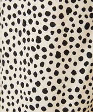 GBBEE03330 Sybilla(シビラ) ランダムドットプリントブラウス ベージュ×ブラック