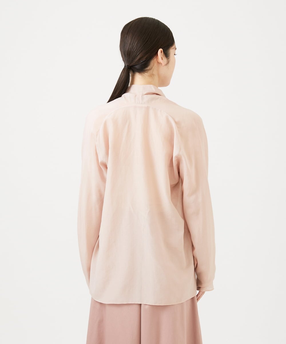 GBBEE31360 Sybilla(シビラ) シアーカシュクールブラウス ピンク