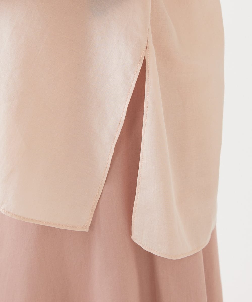 GBBEE31360 Sybilla(シビラ) シアーカシュクールブラウス ピンク