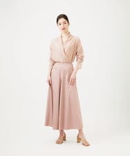 GBBEE31360 Sybilla(シビラ) シアーカシュクールブラウス ピンク