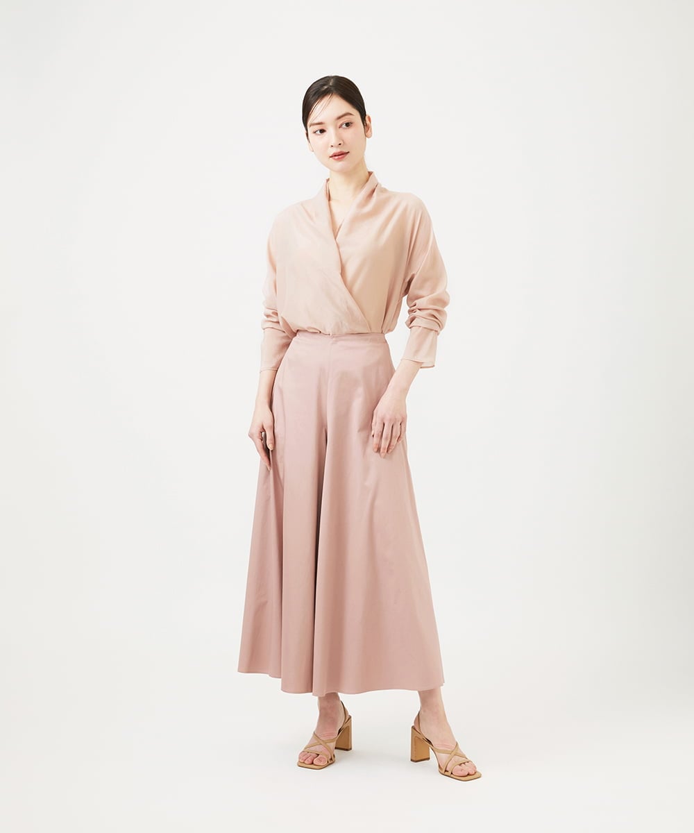 GBBEE31360 Sybilla(シビラ) シアーカシュクールブラウス ピンク