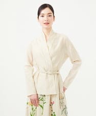 GBBGA01390 Sybilla(シビラ) シルクコットンオーガンジーブラウス ベージュ