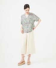 GBBGB02450 Sybilla(シビラ) ドットプリントブラウス ブルー系