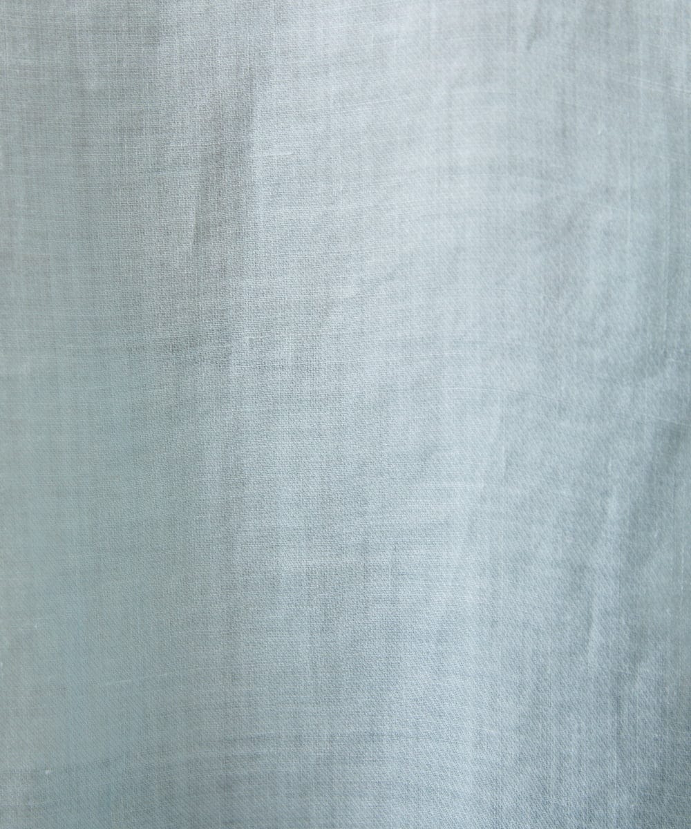 GBBGD33270 Sybilla(シビラ) ツイストVネックリネンブラウス ライトブルー