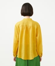 GBBGD35270 Sybilla(シビラ) ミックスボタンリネンブラウス イエロー