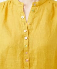 GBBGD35270 Sybilla(シビラ) ミックスボタンリネンブラウス イエロー