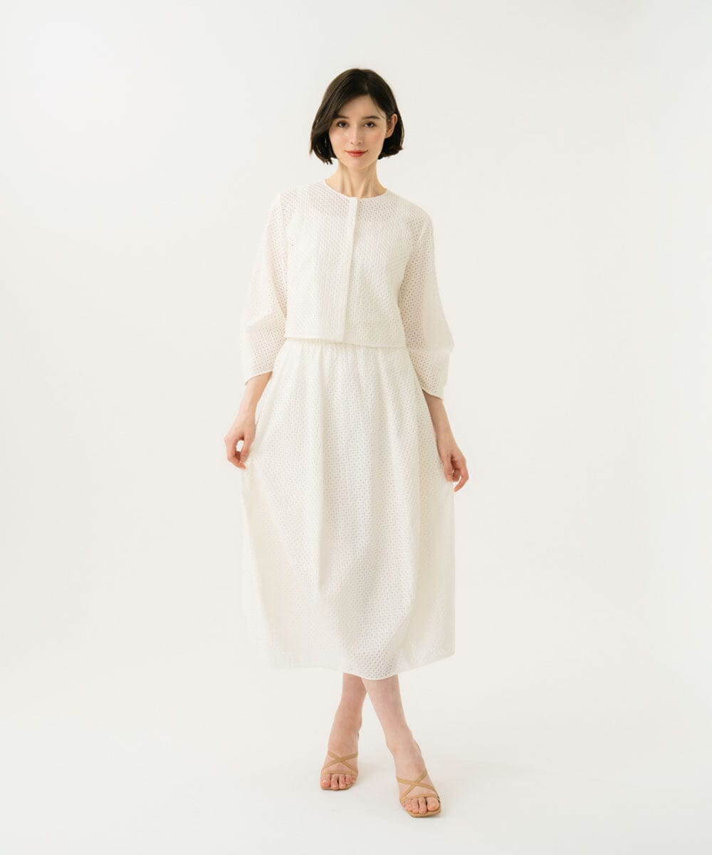 GBBGD45330 Sybilla(シビラ) アイレットレースブラウス ホワイト