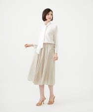 GBBGD46300 Sybilla(シビラ) シアーボウタイブラウス ホワイト