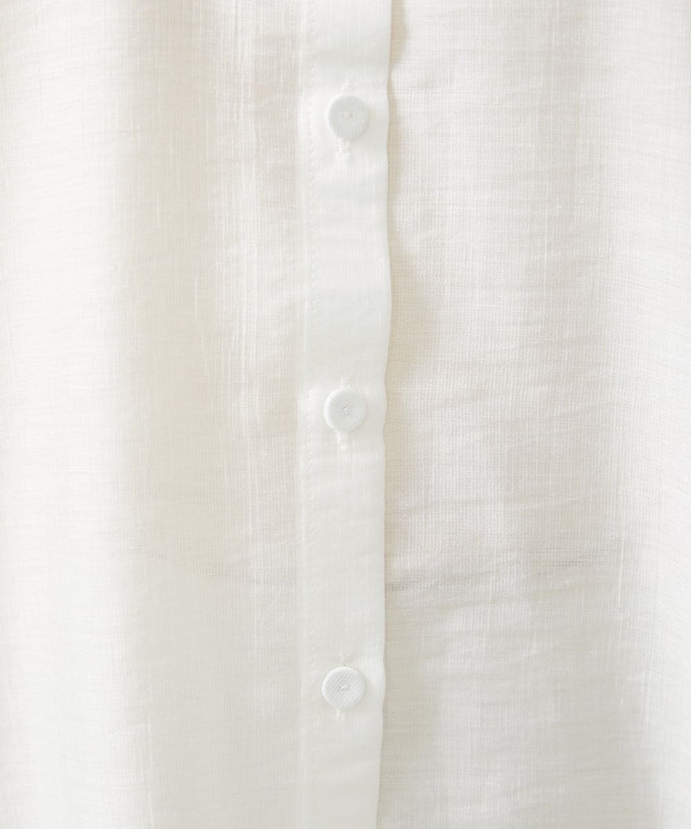 GBBGD46300 Sybilla(シビラ) シアーボウタイブラウス ホワイト