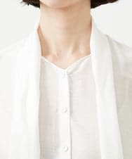 GBBGD46300 Sybilla(シビラ) シアーボウタイブラウス ホワイト