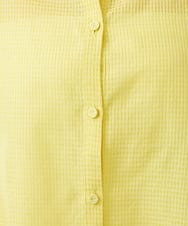 GBBGE03360 Sybilla(シビラ) ギンガム袖口リボンブラウス イエロー