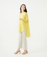 GBBGE04400 Sybilla(シビラ) ギンガムロングブラウス イエロー