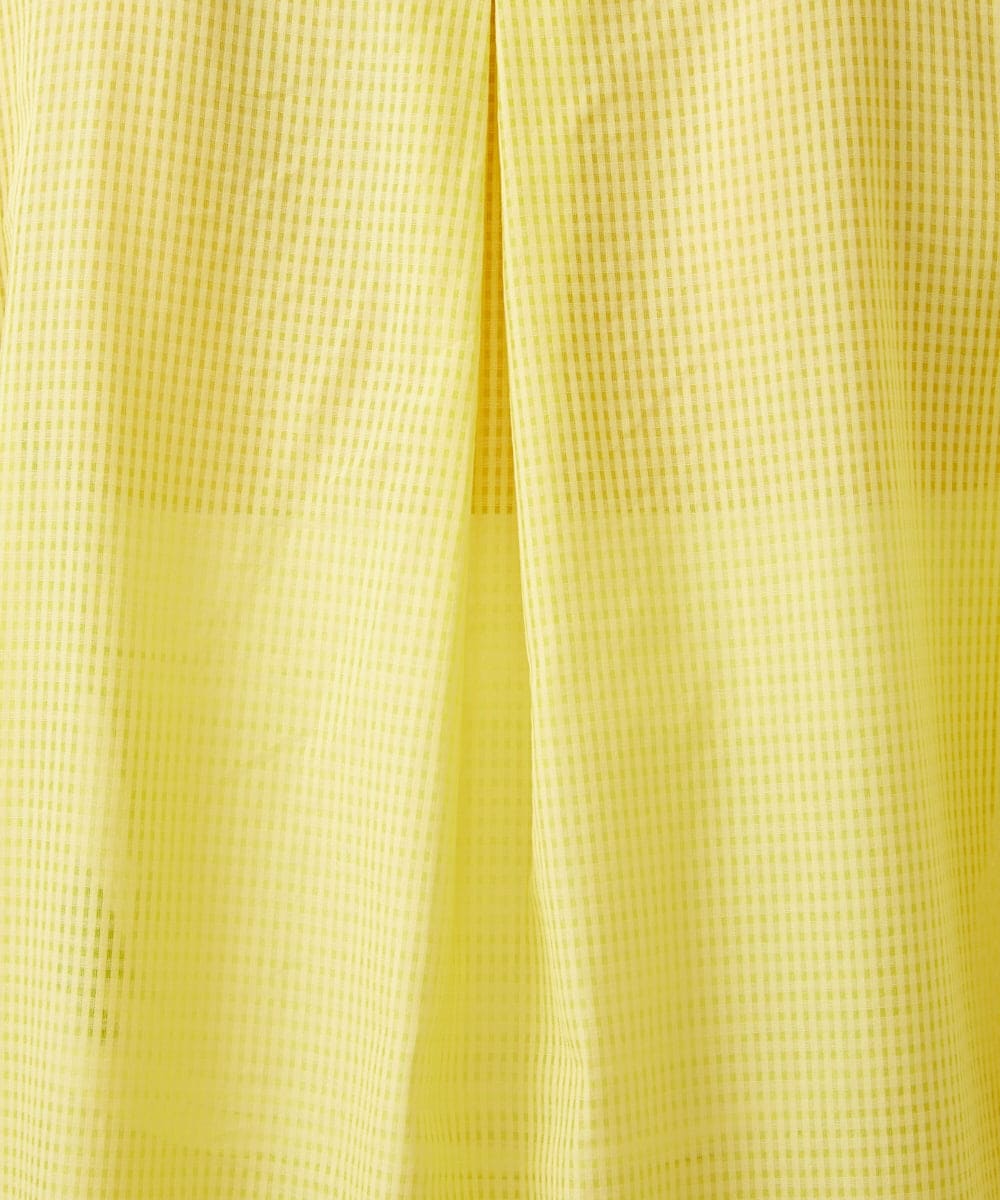 GBBGE04400 Sybilla(シビラ) ギンガムロングブラウス イエロー