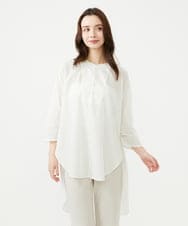 GBBGE04400 Sybilla(シビラ) ギンガムロングブラウス オフホワイト