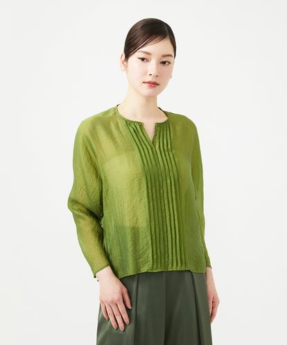 GBBGE30250 Sybilla ピンタックシアーブラウス