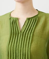 GBBGE30250 Sybilla(シビラ) ピンタックシアーブラウス カーキ