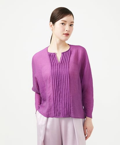 GBBGE30250 Sybilla ピンタックシアーブラウス