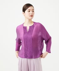 GBBGE30250 Sybilla(シビラ) ピンタックシアーブラウス パープル