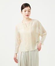 GBBGE30250 Sybilla(シビラ) ピンタックシアーブラウス ライトベージュ
