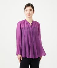 GBBGE31270 Sybilla(シビラ) フレアシアーブラウス パープル