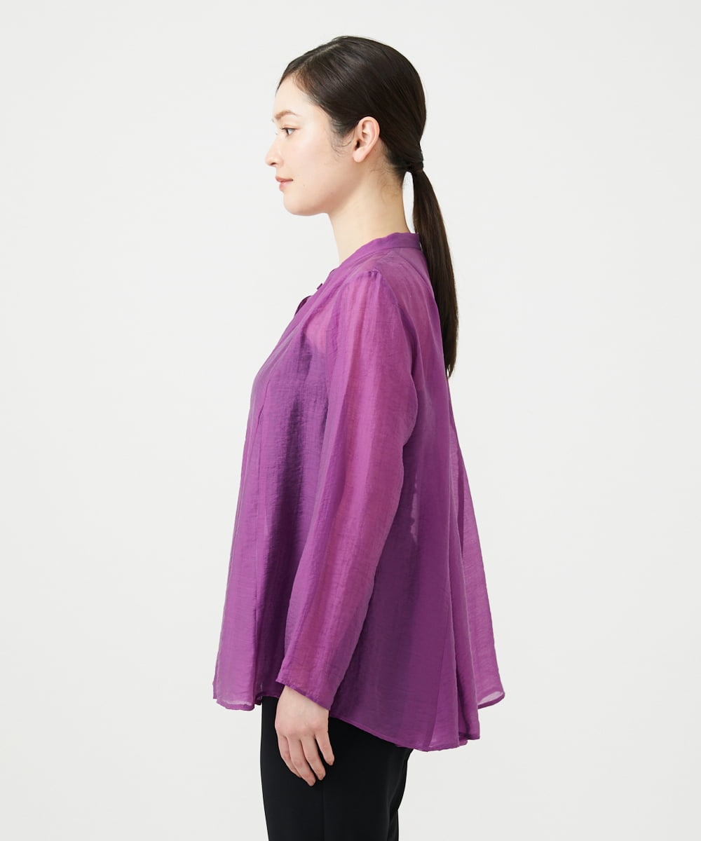 GBBGE31270 Sybilla(シビラ) フレアシアーブラウス パープル