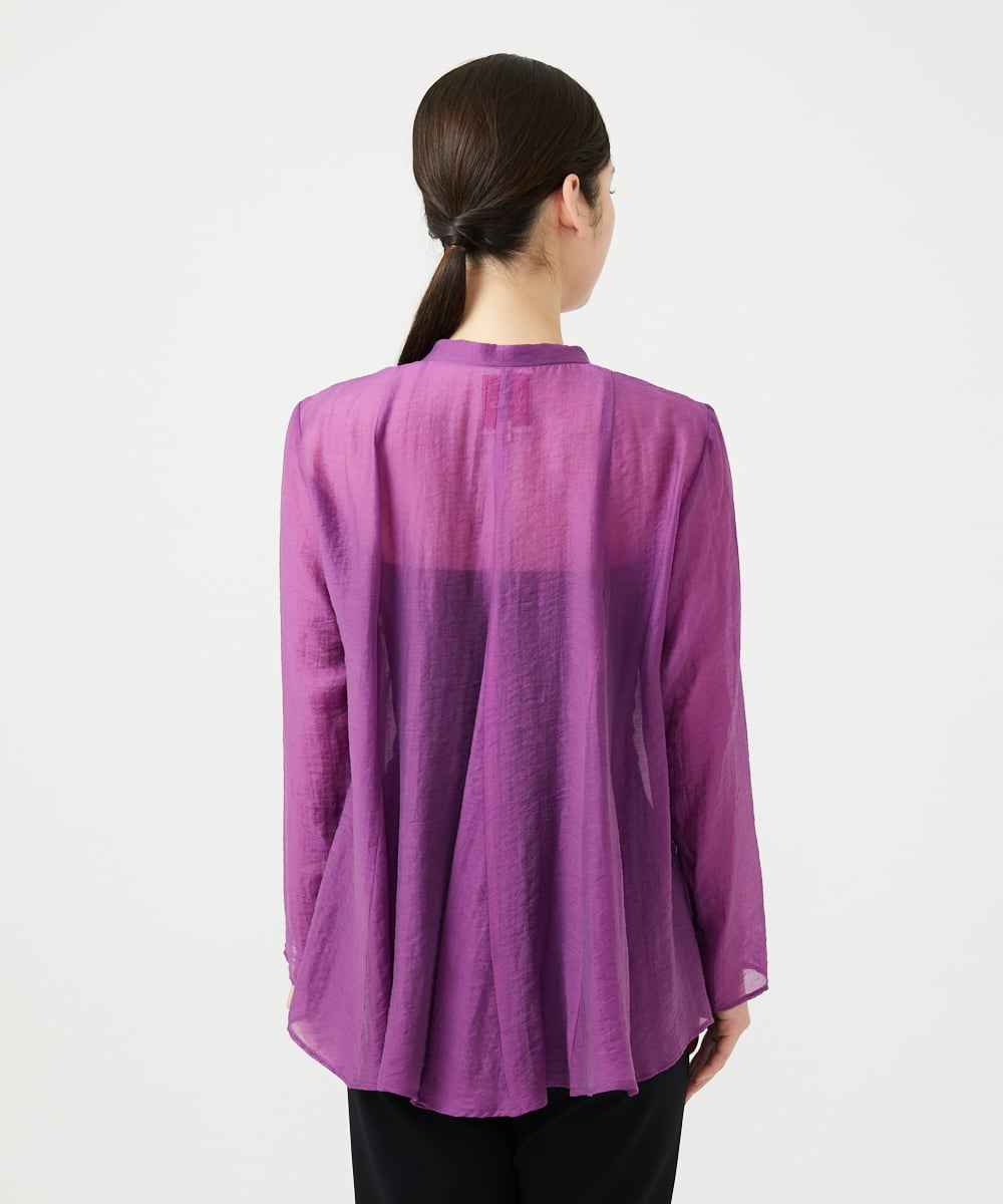 GBBGE31270 Sybilla(シビラ) フレアシアーブラウス パープル