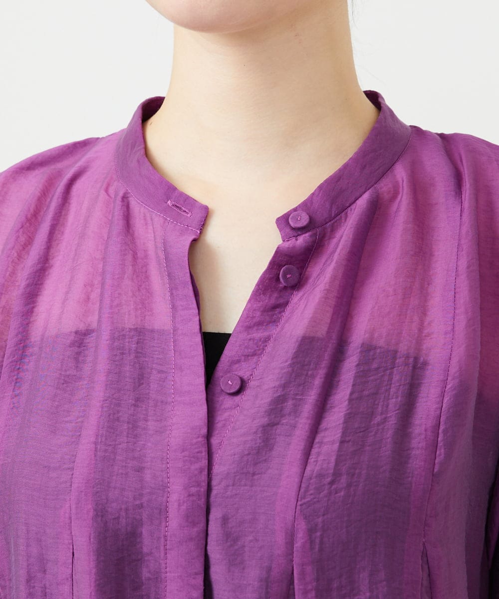 GBBGE31270 Sybilla(シビラ) フレアシアーブラウス パープル