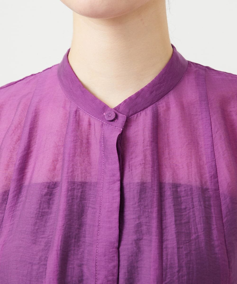 GBBGE31270 Sybilla(シビラ) フレアシアーブラウス パープル