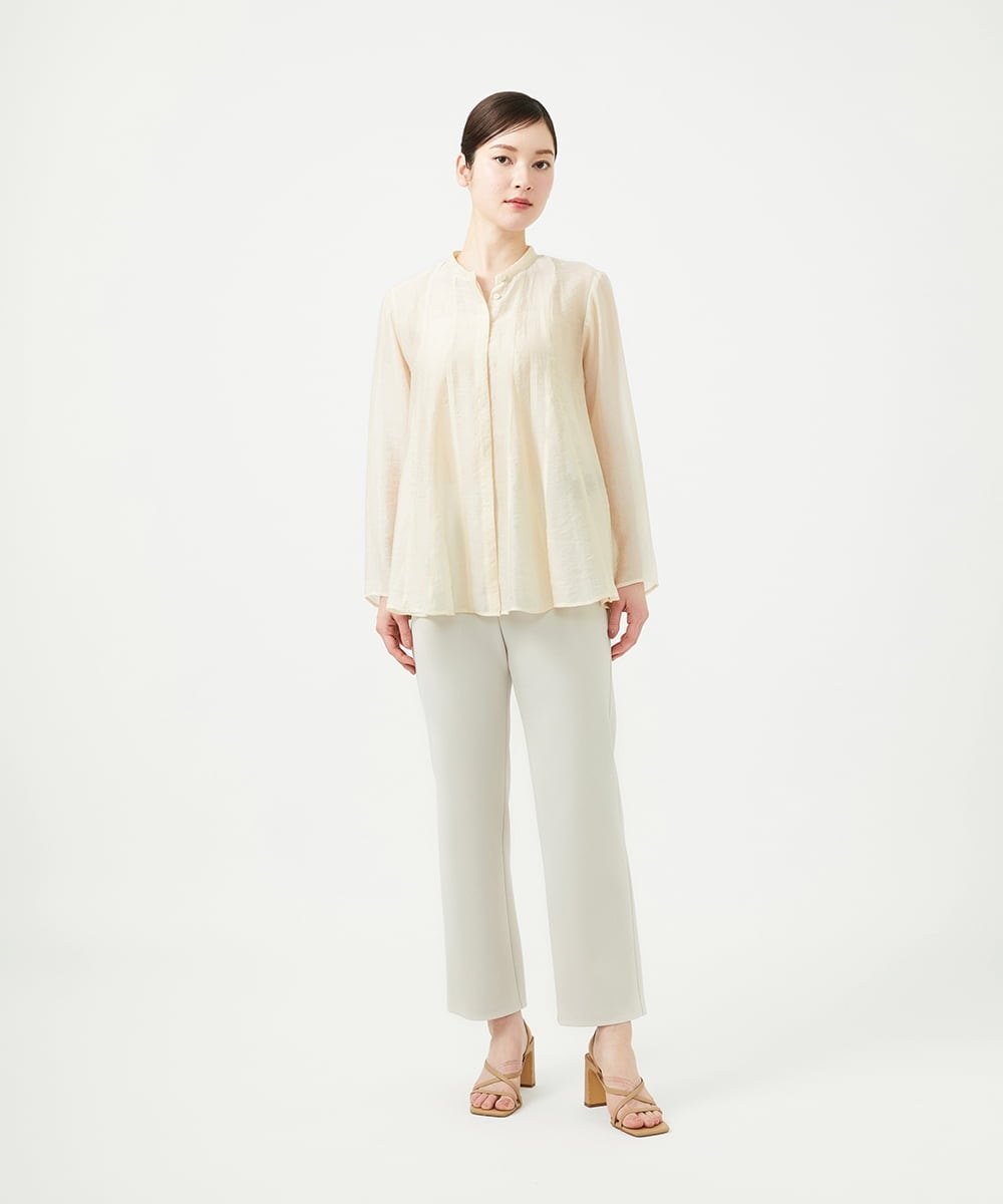 GBBGE31270 Sybilla(シビラ) フレアシアーブラウス ライトベージュ