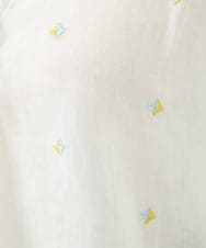 GBBGE41300 Sybilla(シビラ) ダイヤ刺繍リネンブラウス ホワイト