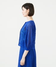 GBBGF43330 Sybilla(シビラ) スクエアアイレットブラウス ブルー
