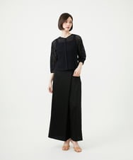 GBBGF43330 Sybilla(シビラ) スクエアアイレットブラウス ブラック