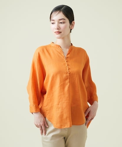 GBBGS82200 Sybilla リネンローンドルマンスリーブブラウス