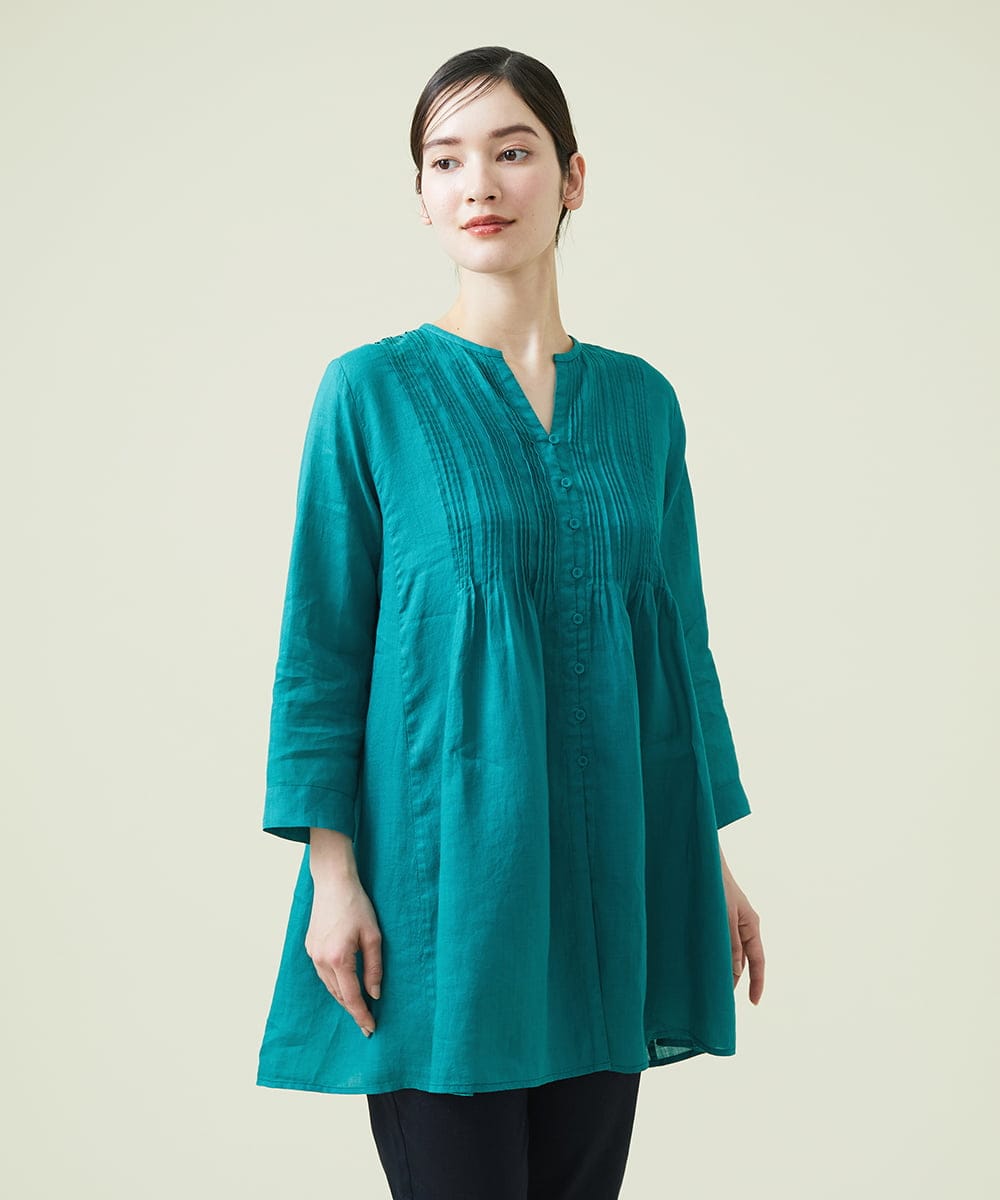 リネンローンピンタックロングブラウス(ブラウス・シャツ) | Sybilla