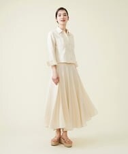 GBBGT52270 Sybilla(シビラ) 平織りリネンシャツ アイボリー