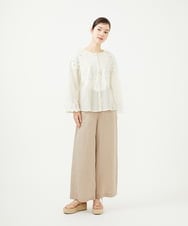 GBBHA36530 Sybilla(シビラ) 【INDIA】フラワーレースブラウス アイボリー