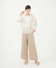 GBBHA36530 Sybilla(シビラ) 【INDIA】フラワーレースブラウス アイボリー