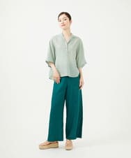 GBBHA40300 Sybilla(シビラ) リネンローンシャツブラウス ライトグリーン