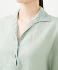 GBBHA40300 Sybilla(シビラ) リネンローンシャツブラウス ライトグリーン